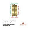 6" x 3" x 3mm Brass Ball Bearing Hinge